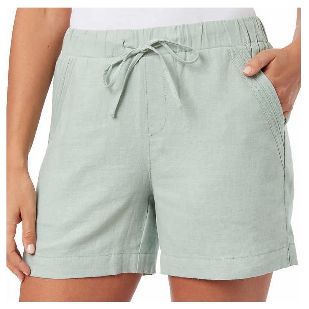 Briggs Ladies' Linen Blend Pull-On Short
